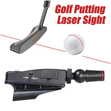 Golf Putter Laser Sight Adjustable Golf Putting Trainer Portable Golf