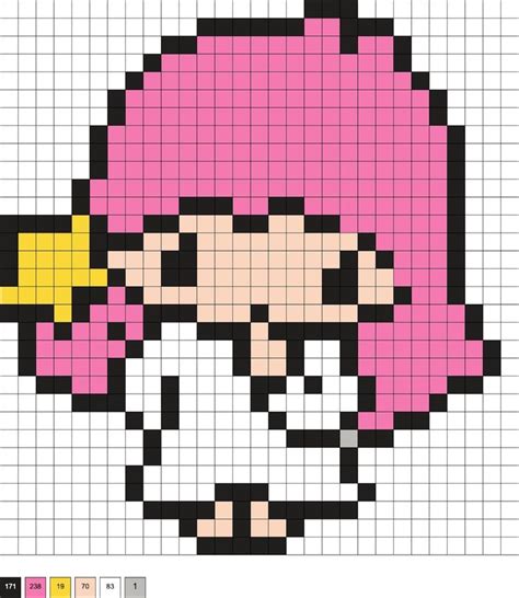 Sanrio Perler Beads Free Patterns Pixel Art Grid Easy Pixel