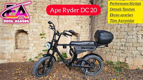 BIM e gelen Ape Ryder DC20 Elektrikli Bisiklet Performans Sürüşü