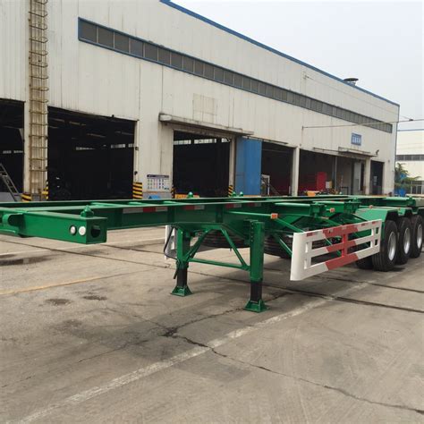 Vehicle Master Manufacturer Shipping Container Chassis 3 Axles 20FT