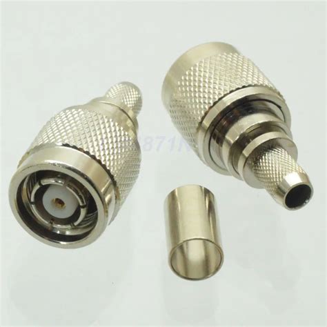 Pcs Rp Tnc Male Crimp Rf Connector For Rg X Lmr Rg X Lmr