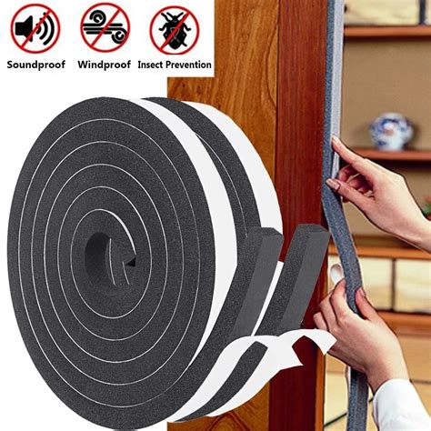 M Self Adhesive Sponge Door Window Sealing Strip Durable Shockproof