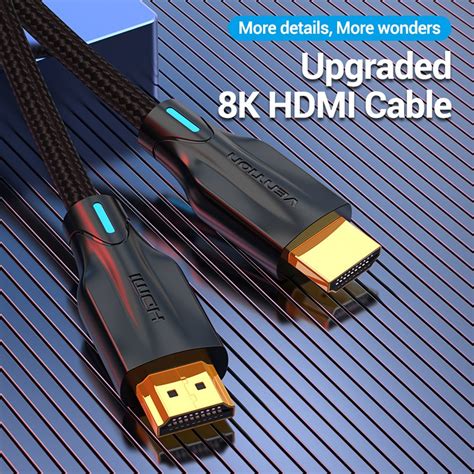 Vention สาย Hdmi 2 1 8k 3d 1080p Hdmi อะแดปเตอร์ สําหรับ Hdtv Lcd โปรเจคเตอร์ Ventionofficial