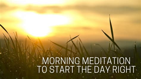 Morning Meditation Guided Meditation To Start The Day YouTube