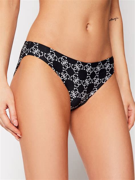 Guess Dół od bikini E02O13 MC03I Czarny Modivo pl