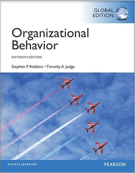 Organizational Behaviour Global Edition Amazon Co Uk Robbins