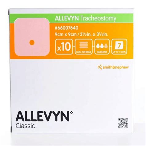 Allevyn Tracheostomy Dressing 9cm X 9CM 10 Dressings Dock Pharmacy