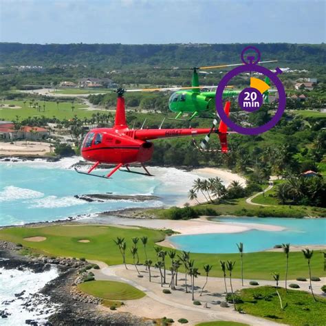 Minutes Flights Above Punta Cana Helicopter Tours Excursions In