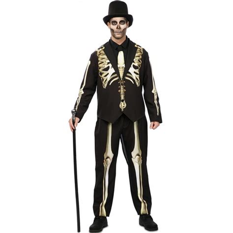 Disfraz Traje Esqueleto para Hombre Envío Halloween en 24h