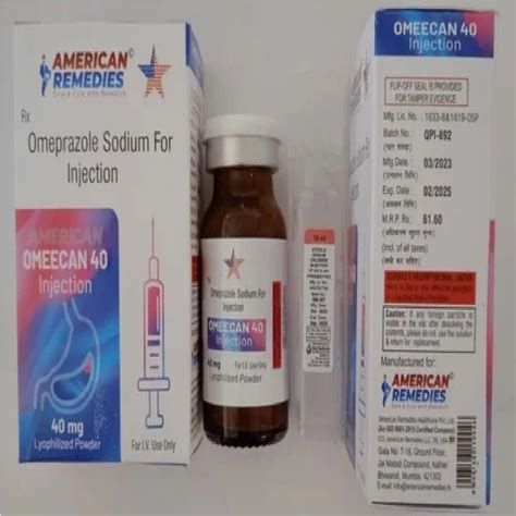 Omeecan Omeprazole Sodium Injection At Rs Piece Omeprazole