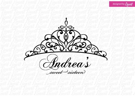 Sweet 16 Svg Sweet 16 Crown Royal Svg Quinceanera Svg | Etsy