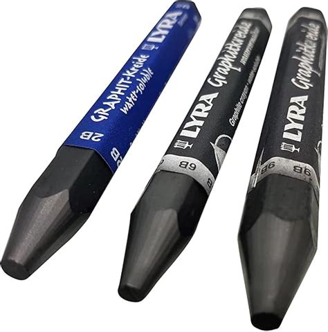 Lyra Graphite Stick Assorted Degree Graphite Stick Set Water Soluble