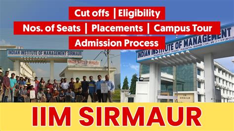 Everything About Iim Sirmaur Cutoffs Eligibility Seats Placements