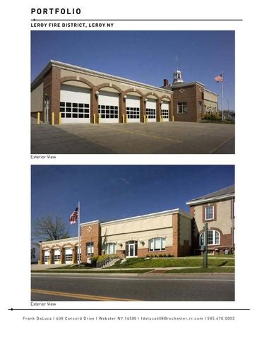 Frank S Resume Leroy Fire Station Portfolio By Frank Deluca Issuu