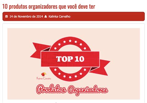 Kalinka Carvalho Blog Dicas Para Se Organizar Para