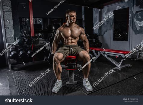 Portrait Handsome Sporty Man Naked Muscular Stock Photo 1701952762 Shutterstock