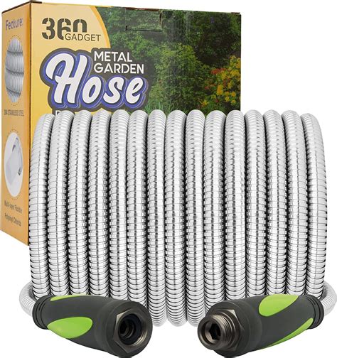 360 Gadget Garden Hose Water Hose 75 Ft With Swivel Handle Flexible Heavy Duty