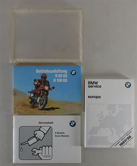 Bordmappe Mit Betriebsanleitung Bmw Motorrad R Gs R Gs Stand