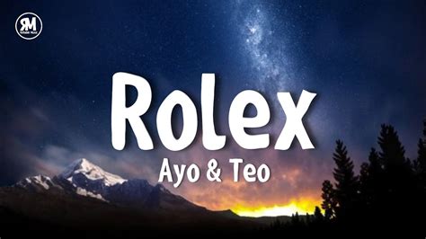 Ayo Teo Rolex Lyrics Youtube