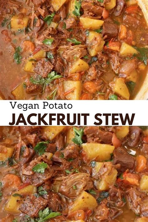 Jackfruit Stew ~ Vegan Pot Roast Recipe • Veggie Society Recipe Vegan Pot Roast Recipe