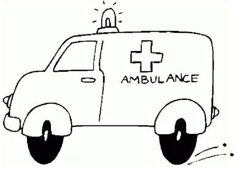 Coloriage Ambulance Transport Dessin Colorier