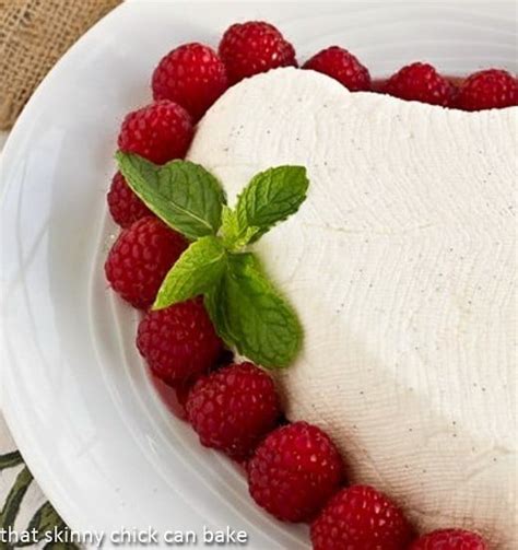 Coeur A La Creme With Raspberry Sauce