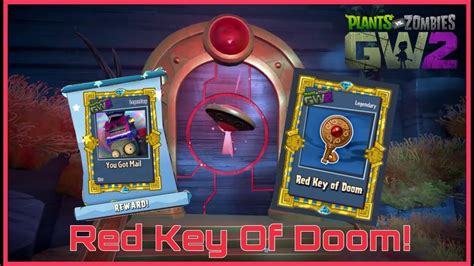 Red Key Of Doom New Legendary Hat Plants Vs Zombies Garden Warfare