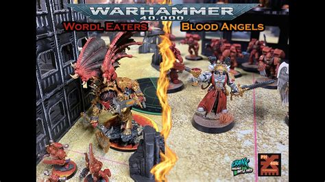 World Eaters Vs Blood Angels Warhammer 40k Rapport De Bataille V9