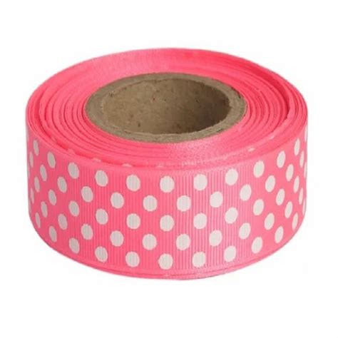 Polka Dots Pink Ribbons Gross Grain Ribbon At Rs Piece Okhla