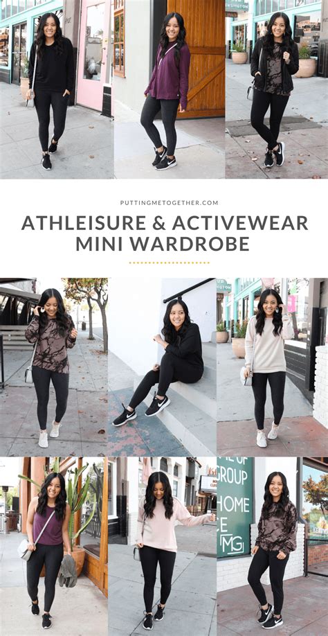 Athleisure Activewear Mini Capsule Wardrobe 10 Outfit Ideas