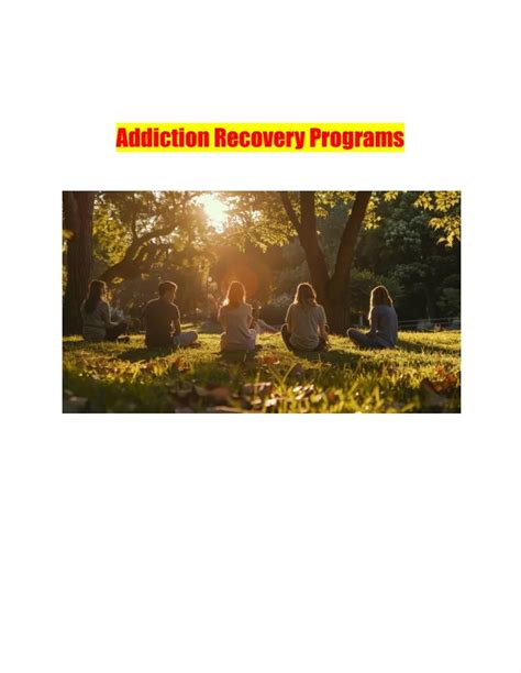 PPT Addiction Recovery Programs PowerPoint Presentation Free