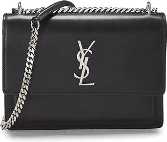 Amazon Yves Saint Laurent Pre Loved Black Calfskin Sunset