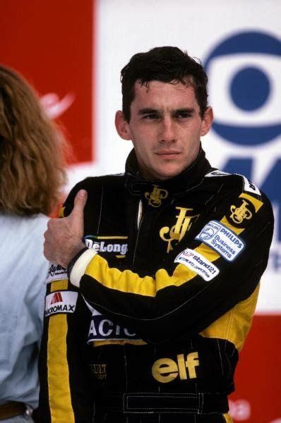 Ayrton Senna Bra Lotus Finished Second In The Opening Race Of The