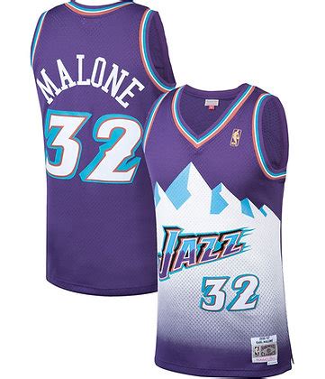 Mens Utah Jazz Karl Malone Purple 96 97 HWC Swingman Jersey