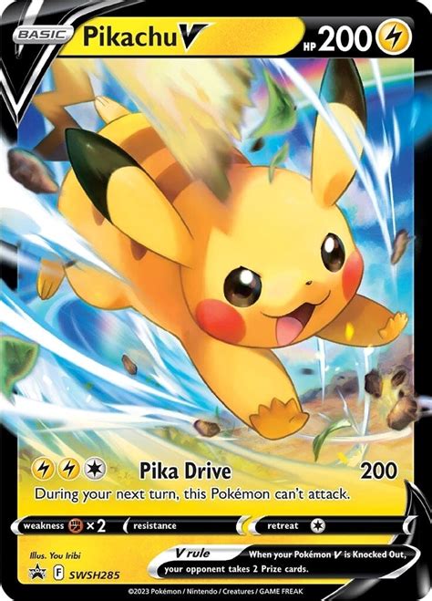 Pikachu V Swsh285 Swsh Sword And Shield Promo Cards Pokemon