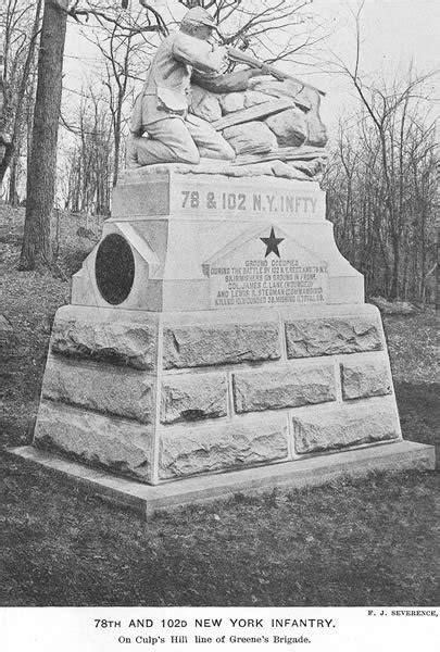 Th New York Infantry Regiment S Monument At Gettysburg New York Hot