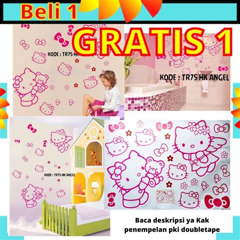 Jual Gd Stiker Sticker Wall Setiker Dinding Hello Kitty Hk Angel