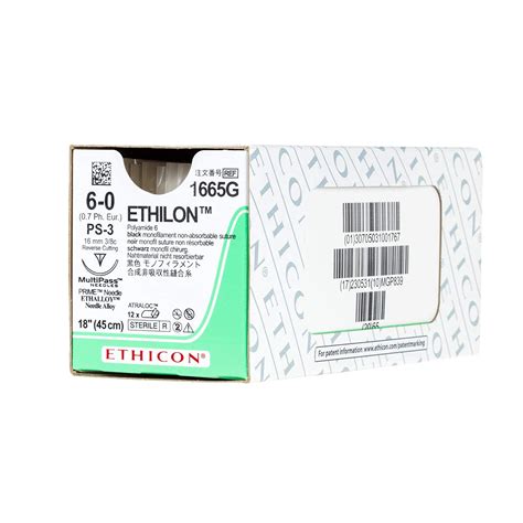 Ethicon Ethilon Nylon Suture 1665g Synthetic Non Absorbable