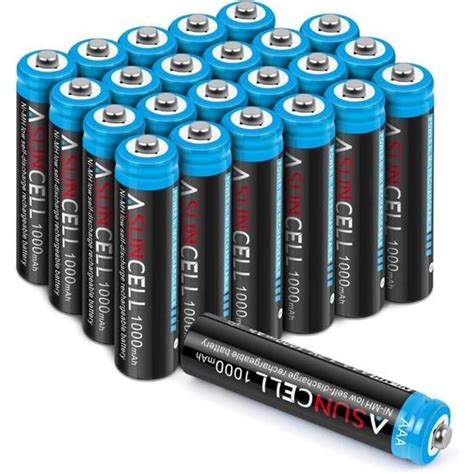 Lot De Batterie Rechargeables Aaa Piles Aaa Rechargeables Mah