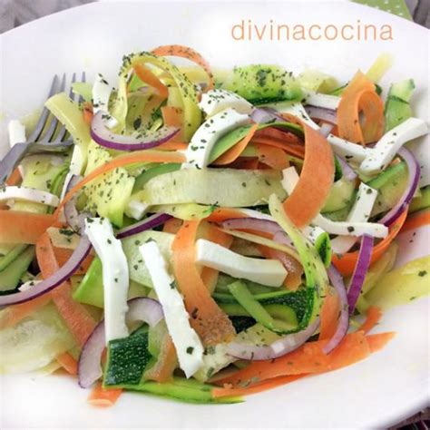 Ensalada De Calabacines Y Zanahorias Divina Cocina