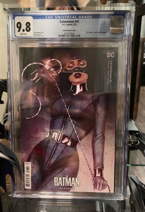 CGC 9 8 Catwoman 41 The Batman Movie Variant Cover By Jenny Frison