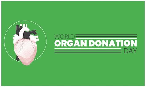 Premium Vector World Organ Donation Day Social Media Post Template