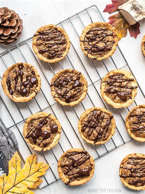 Mini Dark Chocolate Pecan Pies Step By Step Photos Budget Bytes