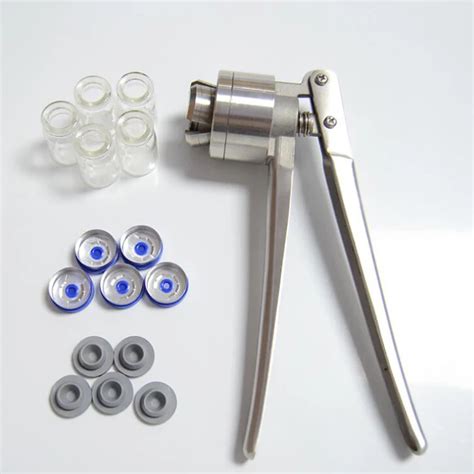 Stainless Steel Manual Crimper Vial Bottle Cap Sealer For Mm