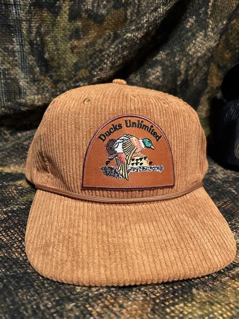 Ducks Unlimited Reto Vintage Corduroy Snapback Hat Etsy