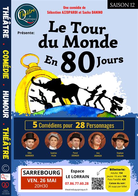 Théâtre Le tour du monde en 80 jours Ville de Sarrebourg