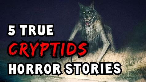 5 True Cryptids Horror Stories 1 Hour Youtube