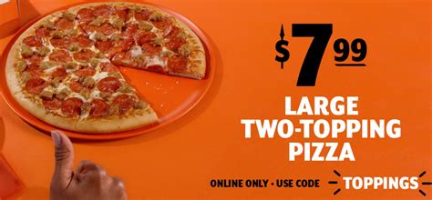 7 99 Large Two Topping Pizza Deal At Little Caesars Through April 2 2023 The Fast Food Post