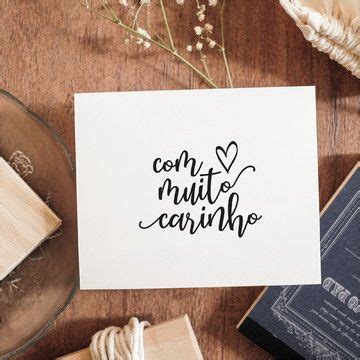 Tag Carinho Elo Lettering Tutorial Carimbos Personalizados