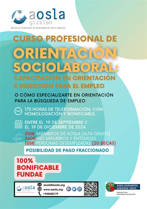 Curso Profesional De Orientaci N Sociolaboral Aosla Gizalan